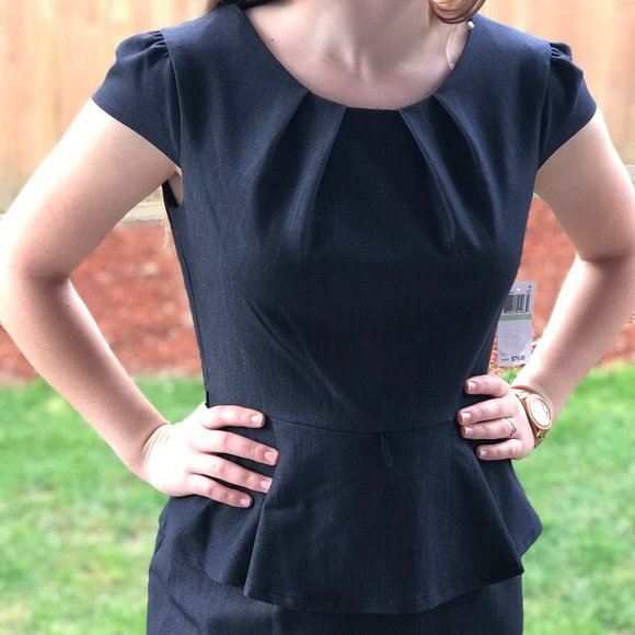 ✨✨connected apparel Midi Peplum Dress NWT✨✨ - Picture 5 of 9